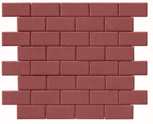 Бруківка 20-10-6 червоний